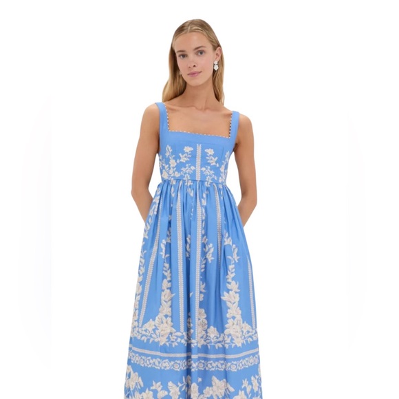 Tuckernuck Dresses & Skirts - NEW AGUA x AGUA BENDITA Barbara Madera Midi Dress. Blue. XS. NWT